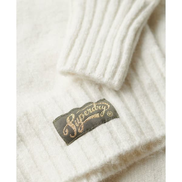 Superdry Tröja Med Rund Hals Essential Rib Beige,Vit S Kvinna