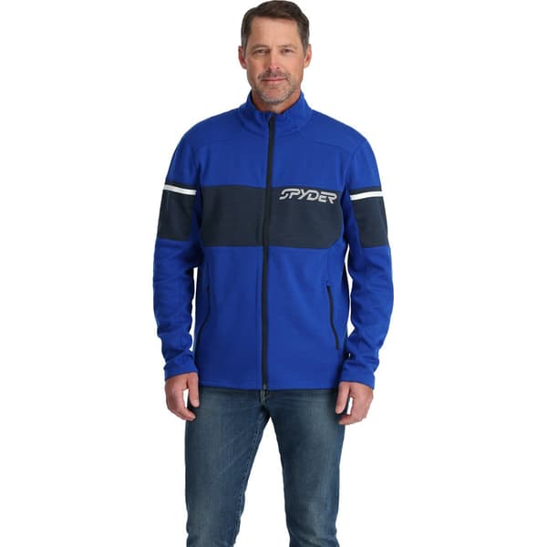 Spyder Täysin Vetoketjullinen Fleece Speed Sininen XL Mies
