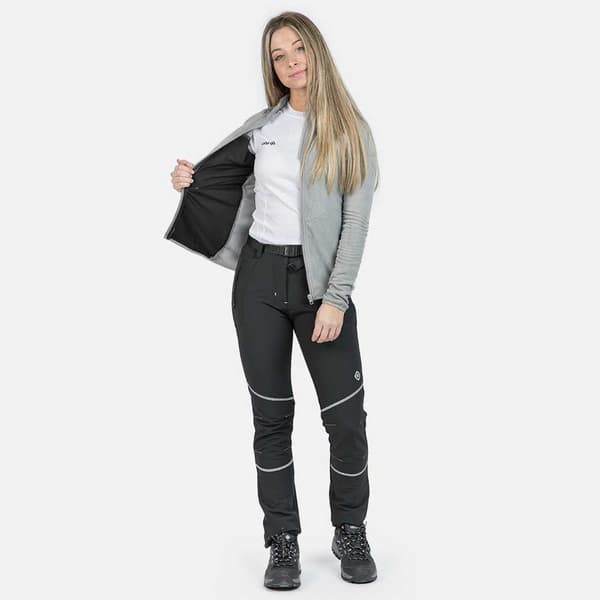 Izas Fleece Lecina W Harmaa L Nainen