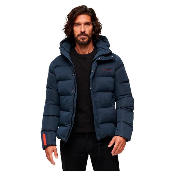 Superdry Pufferjacka Microfibre Sport Blå XL Man