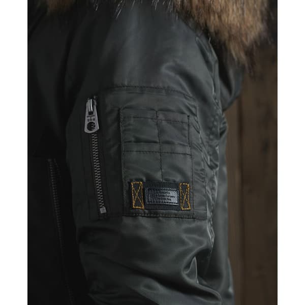 Superdry Jacka Nylon Flight Bomber Grönt M Kvinna