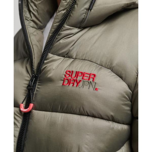 Superdry Puffer Jakke Sports Grøn XS Kvinde