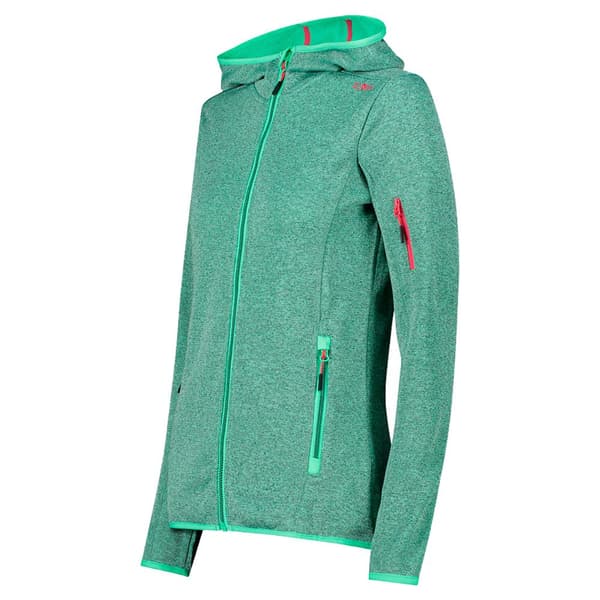 Cmp Fleece Med Hætte Jacket 30h5856 Blå 2XS Kvinde