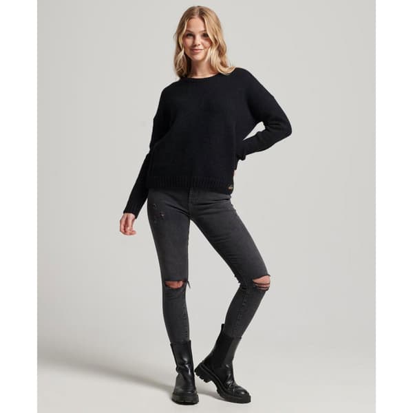 Superdry Tröja Med Rund Hals Essential Blå S Kvinna