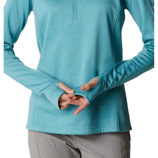 Columbia Halv Lynlås Fleece Park View™ Grid Blå XL Kvinde