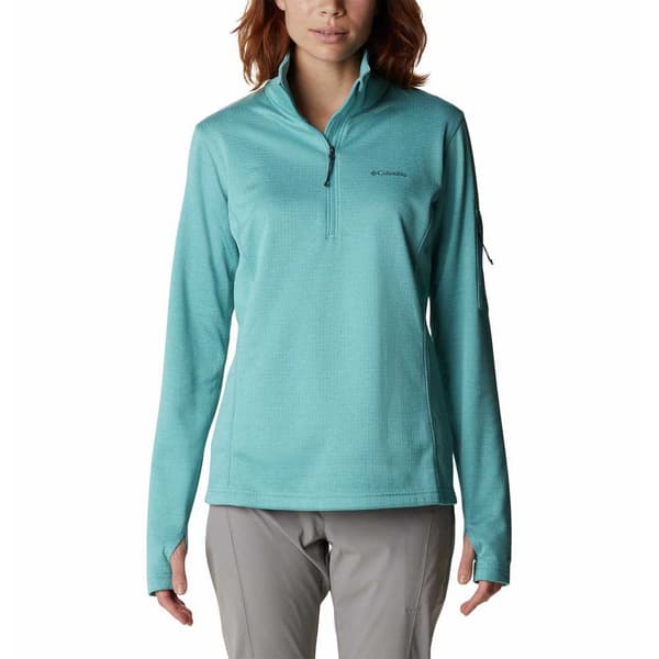 Columbia Halv Lynlås Fleece Park View™ Grid Blå XL Kvinde