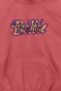 Miniatyrbild 3 av 4: Billie Eilish Hoodie Silhouettes Logo Official Unisex Red Pullover