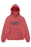 Miniatyrbild 1 av 4: Billie Eilish Hoodie Silhouettes Logo Official Unisex Red Pullover