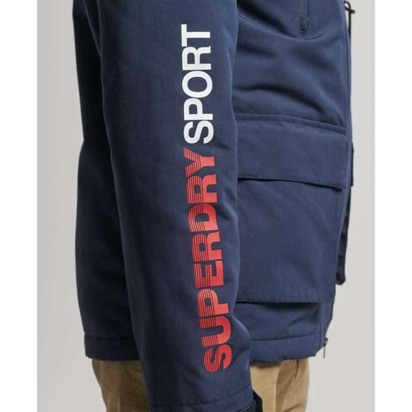 Superdry Regnjakke Med Fuld Lynlås Ultimate Blå L Mand