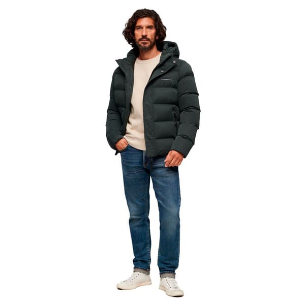 Superdry Pufferjacka Microfibre Sport Grå S Man
