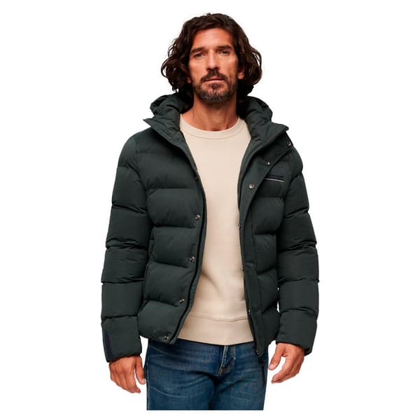Superdry Pufferjacka Microfibre Sport Grå S Man