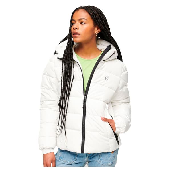 Superdry Pufferjacka Spirit Sports Vit 2XS Kvinna