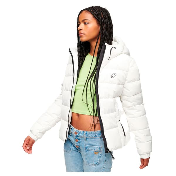 Superdry Pufferjacka Spirit Sports Vit 2XS Kvinna