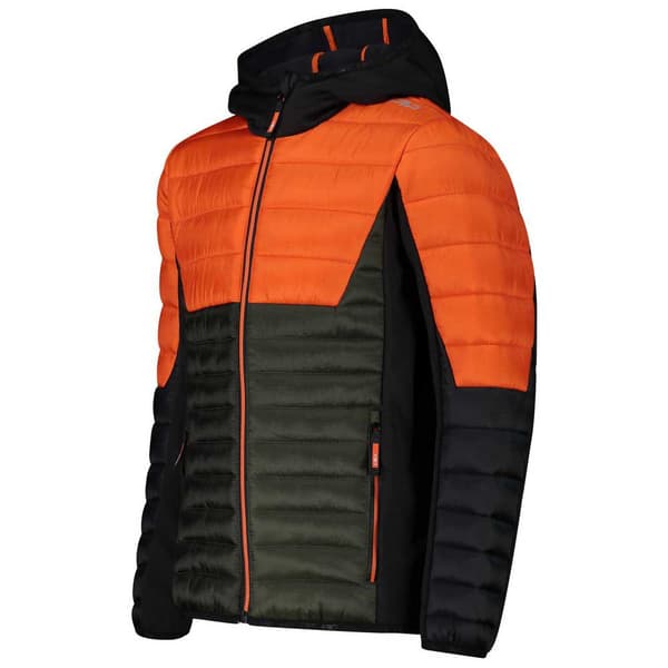 Cmp Jakke Hybrid Fix Hood 32z4474 Orange 16 Years Dreng