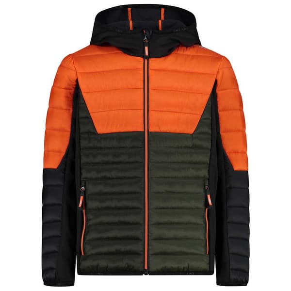 Cmp Jakke Hybrid Fix Hood 32z4474 Orange 16 Years Dreng