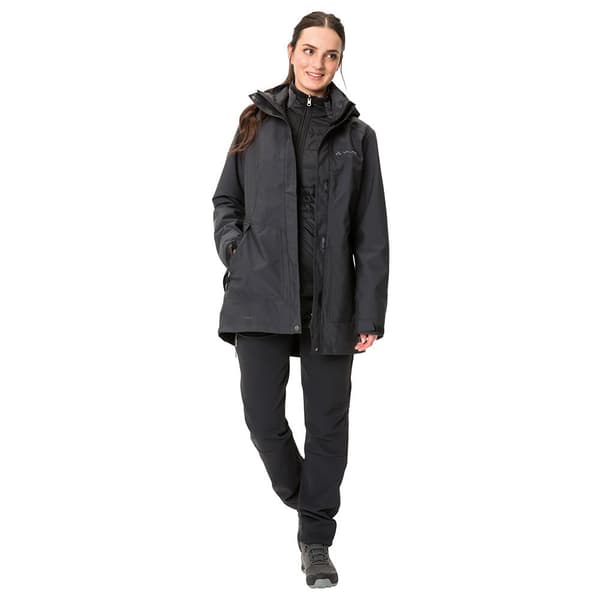 Vaude Jakke Idris 3 In 1 Iii Sort 44 Kvinde