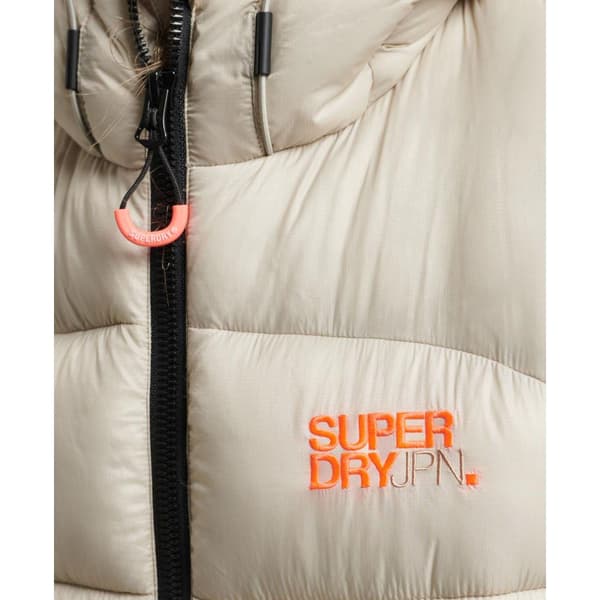 Superdry Pufferjacka Sports Beige XS Kvinna