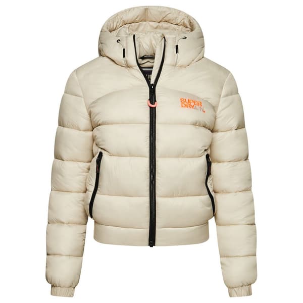 Superdry Pufferjacka Sports Beige XS Kvinna