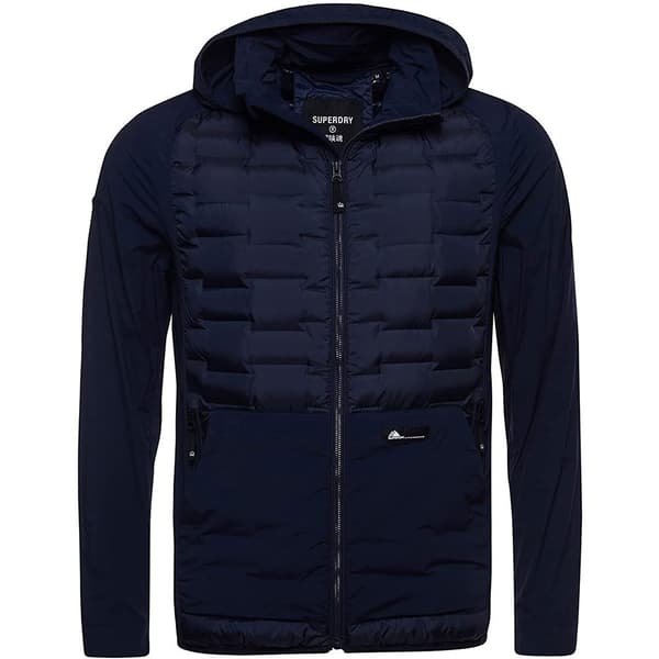 Superdry Jakke Hybrid Blå M Mand