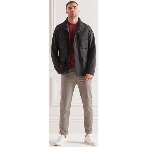 Superdry Jacka Ripstop 4 Pocket Svart M Man