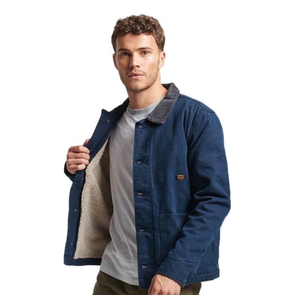 Superdry Farkkutakki Workwear Ranch Sininen M Mies