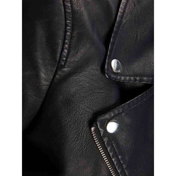Jack & Jones Läderjacka Gail Faux Biker Svart L Kvinna