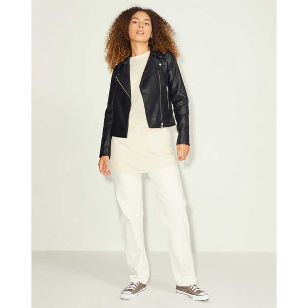 Jack & Jones Läderjacka Gail Faux Biker Svart L Kvinna