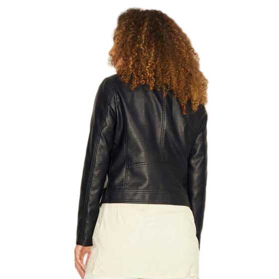 Jack & Jones Läderjacka Gail Faux Biker Svart L Kvinna