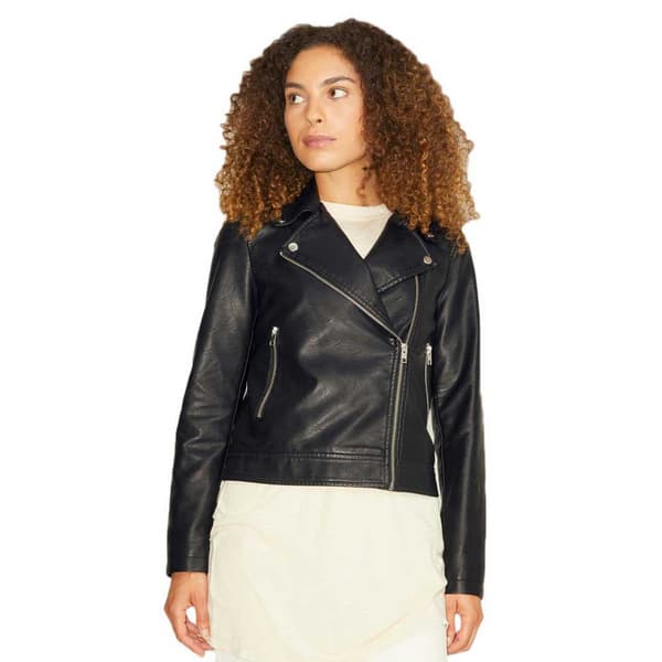 Jack & Jones Läderjacka Gail Faux Biker Svart L Kvinna