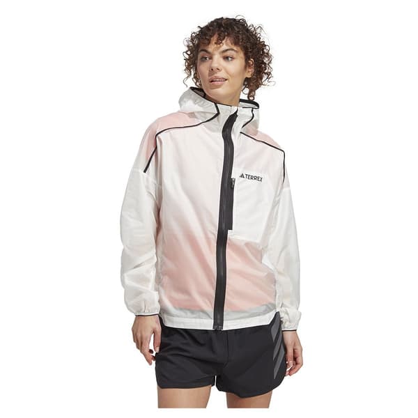 Adidas Jakke Agr Hvid L Kvinde