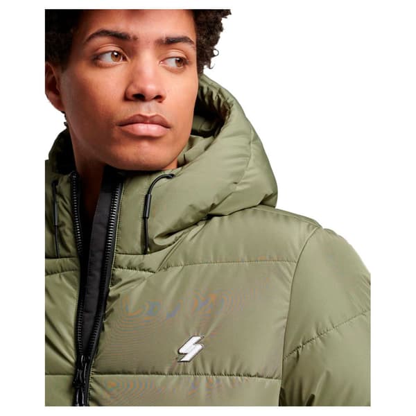 Superdry Pufferjacka Sports Grönt L Man