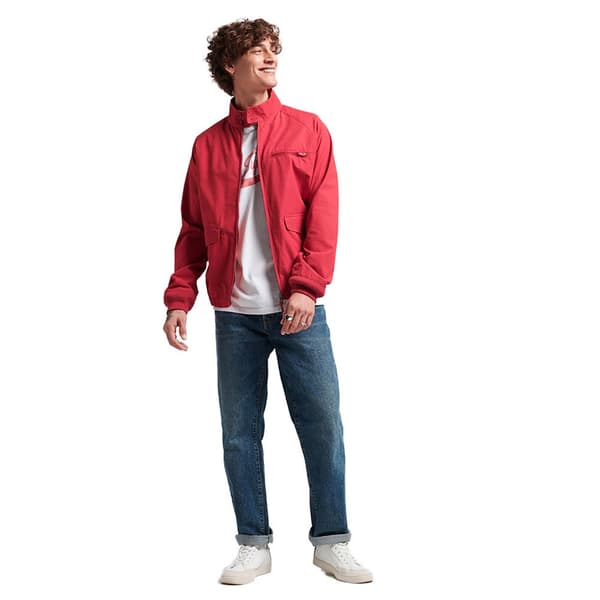 Superdry Jacka Vintage Collegiate Harrington Röd L Man