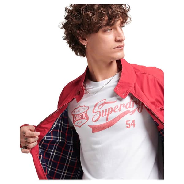Superdry Jacka Vintage Collegiate Harrington Röd L Man