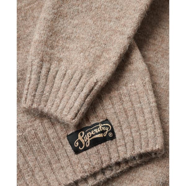 Superdry Tröja Med Rund Hals Essential Beige S Kvinna
