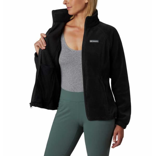 Columbia Fleece Med Hætte Benton Springs Sort XS Kvinde