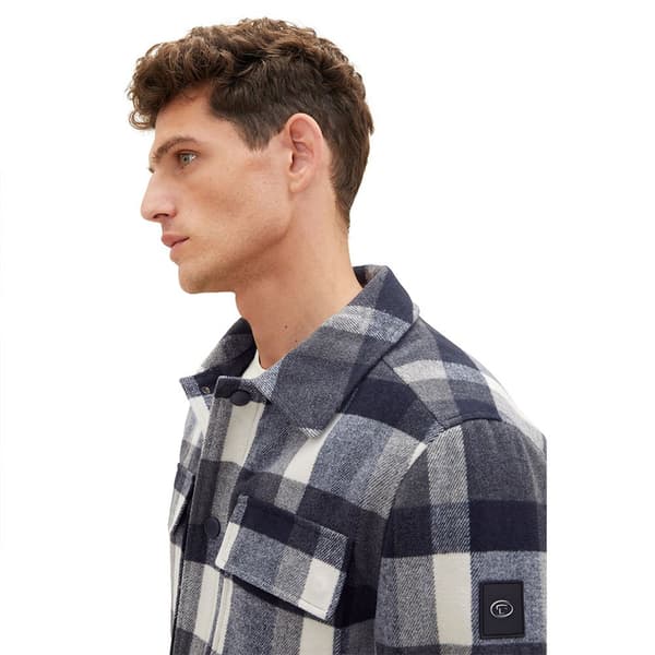 Tom Tailor Jacka 1037332 Casual Shirt Flerfärgad XL Man