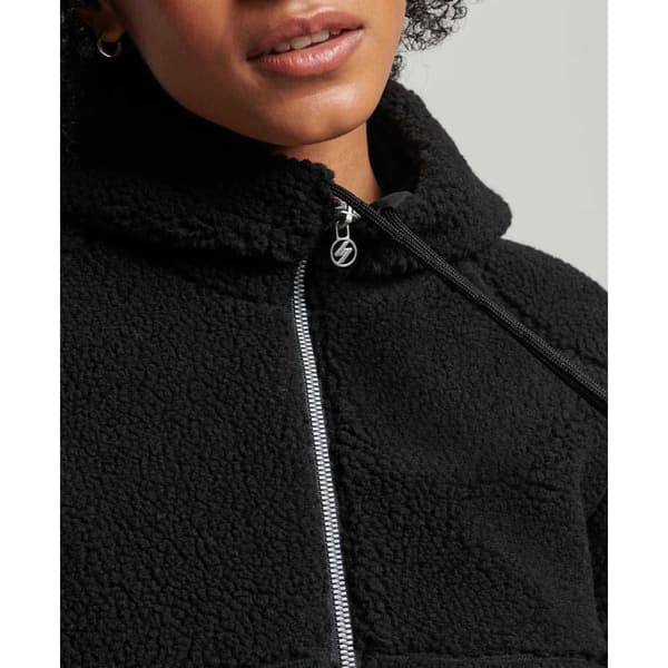 Superdry Jacka Code Sport Logo Borg Through Svart XS Kvinna