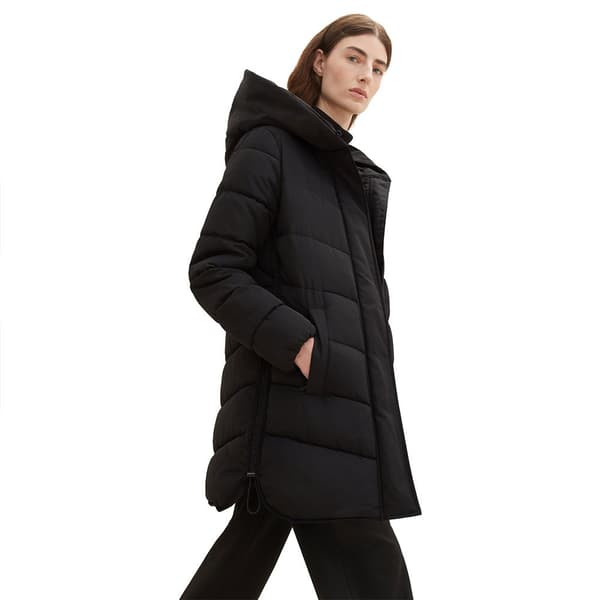 Tom Tailor Takki 1038692 Winter Puffer Musta 2XL Nainen
