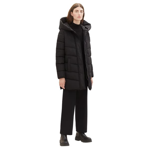 Tom Tailor Takki 1038692 Winter Puffer Musta 2XL Nainen