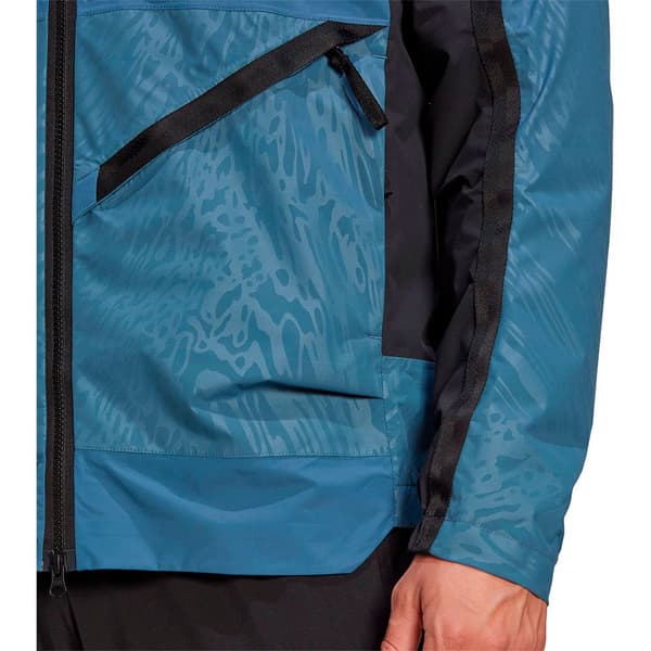Adidas Jacka Terrex Utilitas Rain Blå S Man