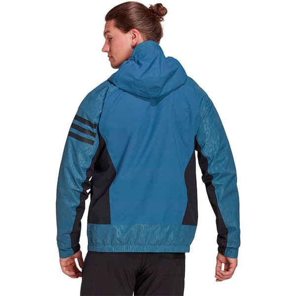 Adidas Jacka Terrex Utilitas Rain Blå S Man