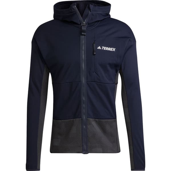 Adidas Täysin Vetoketjullinen Fleece Terrex Zupahike Sininen M Mies