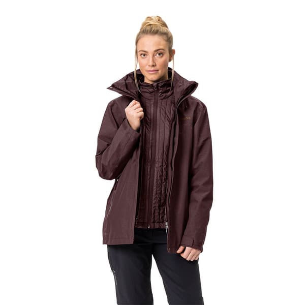 Vaude Jacka Skomer 3in1 Ii Brun 42 Kvinna