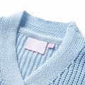 Miniatyrbilde 3 av 7: vidaXL Cardigan for barn strikket blå 128