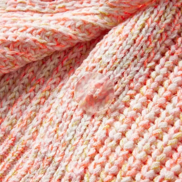 vidaXL Cardigan for barn strikket blandet rosa 104