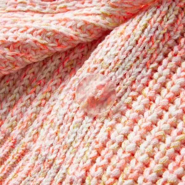vidaXL Cardigan for barn strikket blandet rosa 128