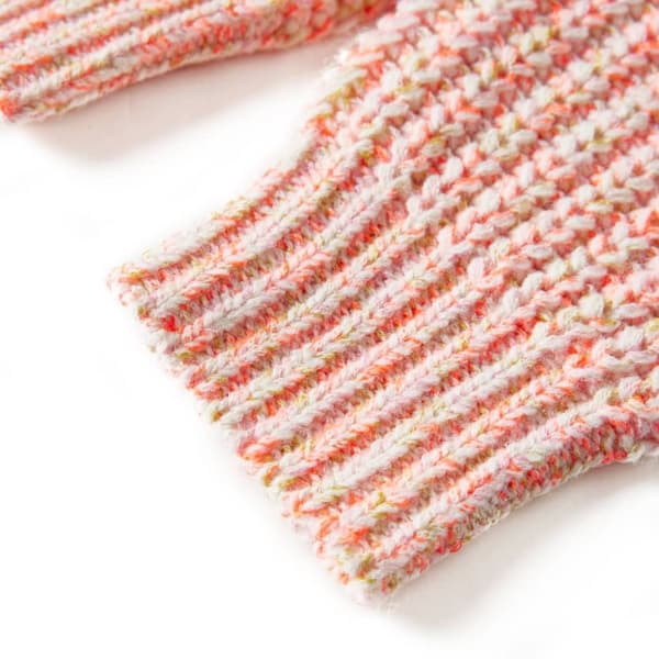 vidaXL Cardigan for barn strikket blandet rosa 128