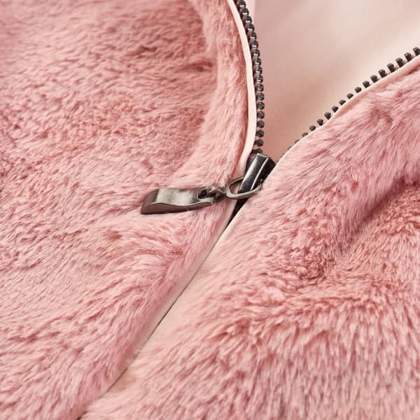 vidaXL Kappa för barn konstpäls rosa 104