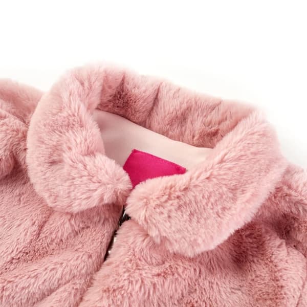 vidaXL Barnejakke fuskepels rosa 128