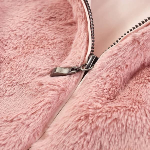 vidaXL Barnejakke fuskepels rosa 128